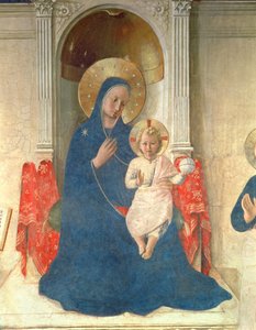 The Virgin and Child Enthroned (detail)